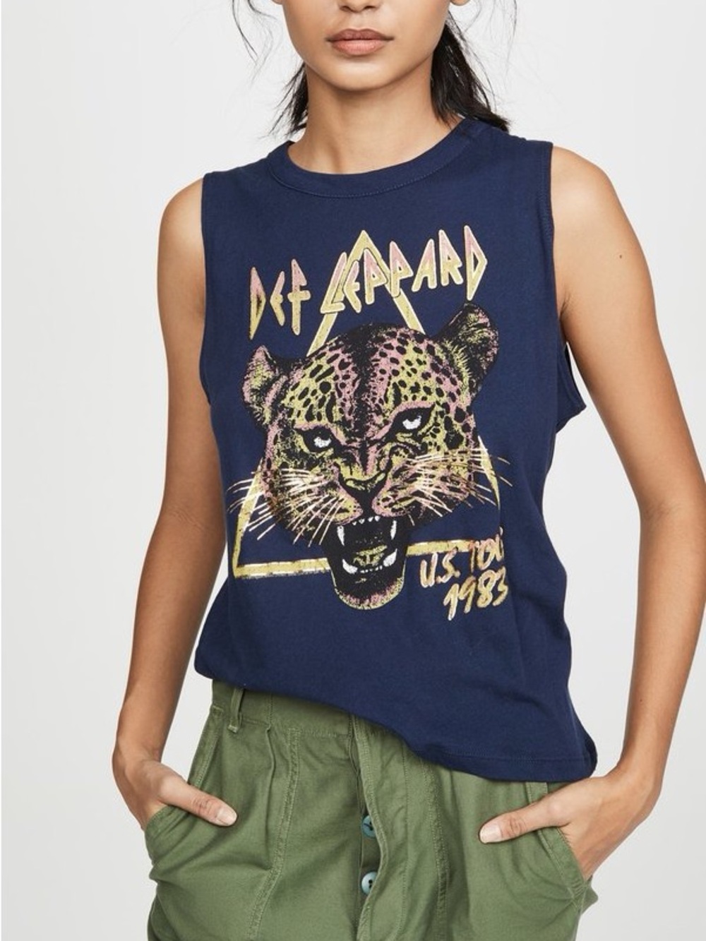 Chaser x free people Def Leppard retro tour muscle tee